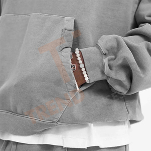 ชุดวอร์มโลโก้สั่งทำ เสื้อฮู้ดผ้าเฟรนช์เทอร์รี่สำหรับผู้ชาย ชุดผ้าฟลีซหนานุ่ม ผ้าฝ้ายโอเวอร์ไซส์ ใส่ได้ทั้งผู้ชายและผู้หญิง - Product Image 5