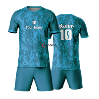 Personnalisez votre propre maillot de football respirant en polyester pour hommes, nouveau kit de sport de football