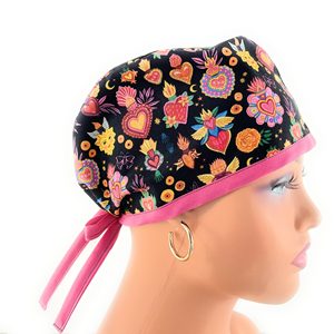 High Quality Embroidered Woman Cartoon Cap Adjustable Pure Cotton Surgical Surgery Hats For Nurses <b>Doctors</b> Medical Scrub Caps - Product Image 6