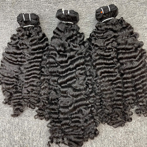 Paquets d'extension de cheveux humains Remy bouclés vietnamiens Machine Double trame cuticule aligné pas de gâchis pas d'enchevêtrement prix de gros - Product Image 5