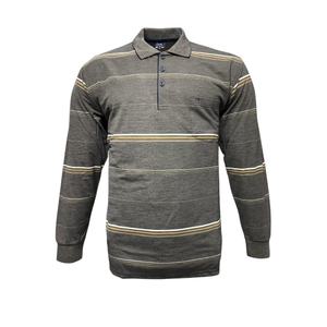 Camiseta de Manga Larga a Rayas para Hombre, Hecha de Tela Suave y Cómoda 30/1, Ropa Casual para Hombre - Product Image 2