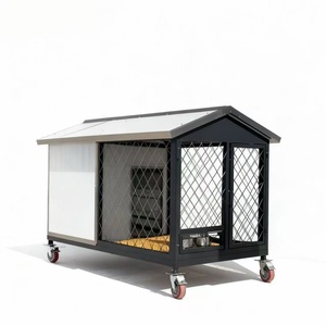 <span class=keywords><strong>Casa</strong></span> Móvil Moderna de Acero para Perros con Ruedas para Villas Urbanas y Patios - Product Image 4