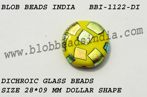 Cuentas de vidrio dicroico Cuentas de vidrio decorativas para joyería única Cuentas de vidrio de Murano hechas a mano de La India - Product Image 6