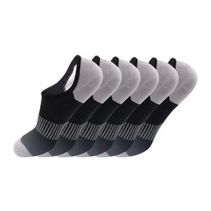 Fabricant de chaussettes en Chine, chaussettes basses invisibles antidérapantes en coton de bambou noir pour hommes, été - Product Image 4