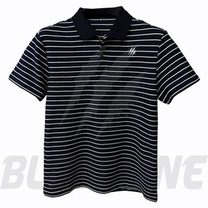 Camisa de Manga Corta para Hombre Bloodline, Color Sólido, Tejido de Algodón Transpirable, Estampado Digital, Corte Regular Formal, Azul Marino - Product Image 1