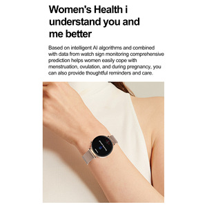 Reloj Inteligente Sewer con Pantalla AMOLED Redonda de 1.32 Pulgadas, Monitor de Actividad Física para Mujer, Monitor de Frecuencia Cardíaca y Sueño, IP67, Bluetooth, con Correa de Goma - Product Image 6