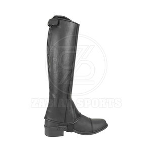 Classic Design <b>Half</b> Leather <b>Chaps</b> With Heavy Duty And Adjustable Waist Professional Grade <b>Half</b> Leather <b>Chaps</b> - Product Image 4