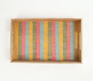 Hot Selling Modern Best Quality Handmade Wood Serving Tray Indoor Decor Kitchenware for Food and Drinks Exclusive Wooden Tray - Product Image 1