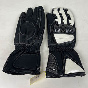 Gants de moto en cuir souple avec protection complète des doigts Gants d'équitation respirants - Product Image 4