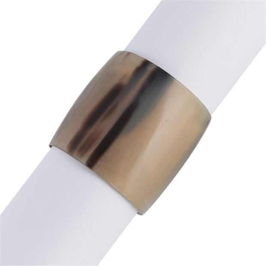 Anneaux de serviette en corne polie brillante de meilleure qualité pour les mariages accessoires de décoration de table maison jardin vaisselle café vin ensembles - Product Image 1