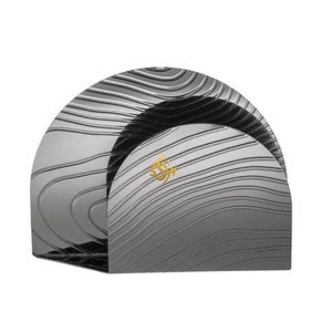 Fourniture de porte-serviettes et présentoir en acier inoxydable poli miroir, couleur argent, forme rectangulaire, aspect admirable - Product Image 5