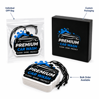 Désodorisant de voiture en papier personnalisé en gros avec logo, cadeau promotionnel pour les stations de lavage et les ateliers de réparation automobile