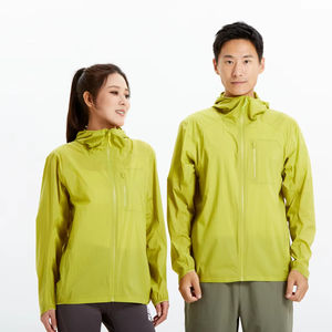Veste coupe-vent unisexe polyvalente à capuche, technologie 3-en-1, imperméable, anti-taches d'huile, respirante, fermeture éclair sur le devant, logo, pour les promenades en ville - Product Image 4