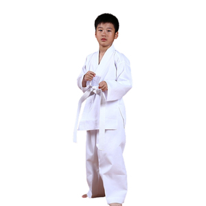 Uniforme de Jiu-Jitsu pour enfants, blanc, respirant, 100% coton, léger, ensemble d'entraînement d'arts martiaux unisexe - Product Image 1