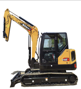 Excavadoras SANYsSY60C de 6 y 5 toneladas, usadas, de segunda mano, mini excavadoras hidráulicas de cadenas, en buen estado, con certificación CE, en venta. - Product Image 1