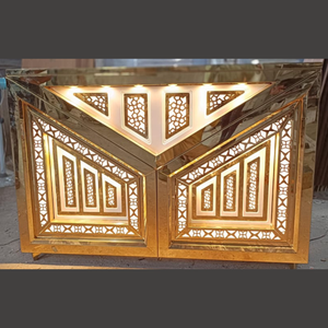 Comptoir de mariage moderne en acier inoxydable pour l'extérieur, l'hôtel, la maison, le bar et le parc Design métallique durable - Product Image 3