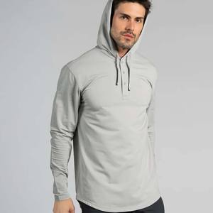 Sweat-shirt à capuche à manches longues et à cordon de serrage décontracté pour hommes - Product Image 3