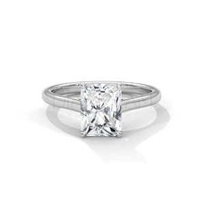 New Arrival Trendy Women <b>Solitaire</b> Finger <b>Ring</b> Studded VVS Clarity Moissanite Brilliant Cut Diamond 925 Sterling <b>Silver</b> Jewelry - Product Image 2