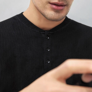 เสื้อเชิ้ตผู้ชายคุณภาพสูง แขนยาว สีตามสั่ง สไตล์ลำลอง ผ้าถัก ระบายอากาศได้ดี และเสื้อยืดแขนยาวคุณภาพสูง - Product Image 3