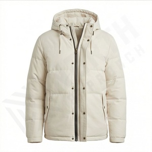 New Comfortable 2025 Men's Hooded Formal Cotton Fleece Parka <b>Jacket</b> Customizable Premium with High Quality - Product Image 1