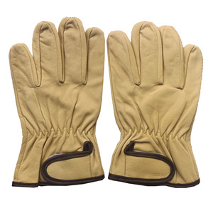 Gants de conducteur en cuir de vache fendu bon marché Gants de conduite robustes de haute qualité pour travaux agricoles/Gants de chauffeur de camion - Product Image 3