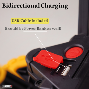 HYUGA Luz de Emergencia para Coche, Luz LED COB de Advertencia, Lámpara de Trabajo, Linterna 18650, Fotoscopio, Batería, Uso en Carretera, 6000K, Luz de Día - Product Image 4