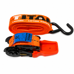 Correas de Amarre Provina Naranja, Cintas de Poliéster de 25 mm de Ancho, Alta Resistencia, 1000 kg de Resistencia al Desgarro, Gancho en S de Plástico para un Fijado Seguro - Product Image 2