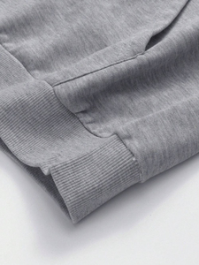 Conjunto de Sudadera con Capucha y Pantalones Deportivos para Hombre, Diseño Sólido con Estampado Digital, Transpirable, de Alta Calidad, 100% Algodón, Felpa Térmica, Personalizable, Dos Piezas - Product Image 5