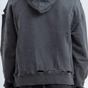 Sudadera con Capucha para Hombre, Personalizada, con Cierre, Lavada al Estilo Stone Washed, de Algodón, con Cuello en V, Resistente al Viento, de Secado Rápido, para Verano - Product Image 5