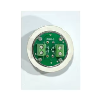 Bouton poussoir d'ascenseur numérique circulaire en acier inoxydable de haute qualité avec affichage lumineux rouge sur fond blanc pour hôtels, appartements et villas