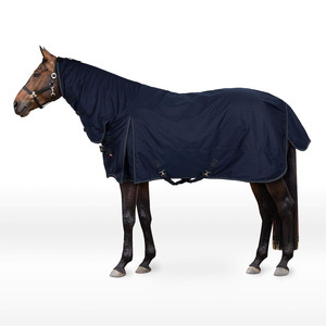 Vente chaude Sports de luxe en plein air Tapis d'équitation Couleur bleu marine Polyester fait Tapis de cheval avec taille personnalisée Service OEM - Product Image 1