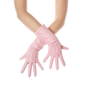 Guantes de Piel de Oveja Color Rosa, Hechos a Mano en Pakistán, Nuevos y a la Moda - Product Image 2