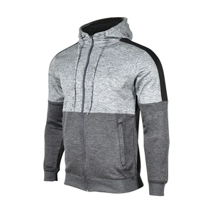 Meera Impex Diseño elegante de alta calidad con un llamativo patrón de bloques de color gris y azul marino y sudaderas deportivas con hombros negros vibrantes - Product Image 1