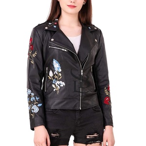 Chaqueta de mujer personalizada de tendencia 2025, chaqueta de cuero genuino cálida de último diseño, chaqueta de cuero de manga larga para mujer, servicio OEM - Product Image 1