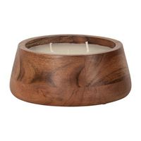 Cuenco de vela de madera de diseño antiguo, decoración única para interiores y exteriores para Navidad y cumpleaños para regalar