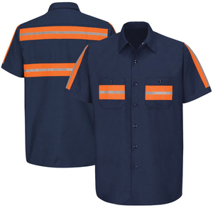 Ropa de trabajo de seguridad transpirable de manga larga Hi Vis Polo servicios OEM secado rápido impermeable antiestático reflectante para hombres - Product Image 6