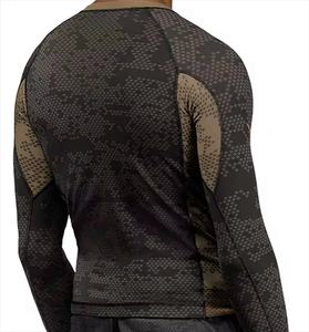 Wholesale Blank OEM <b>Printed</b> Compression Short Long Sleeve MMA Jiu Jitsu Custom Logo Rash Guards Bjj Rash Guard - Product Image 6