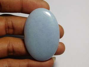 100% Naturel Véritable Angelite Cabochon Pierres Précieuses Forme De Coupe Ovale Pierres Précieuses De Bijoux À Vendre aux Prix De Gros En Vrac OEM - Product Image 2