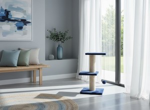 High-quality scratching post Blue Balcony <b>for</b> <b>cats</b> and kittens of all breeds and sizes. - Product Image 3