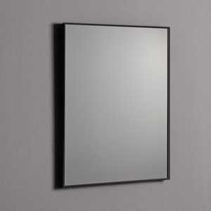60x80 Framed <b>Mirror</b> with PVC Frame and Matt Black Edge - Product Image 1