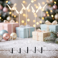 Lámpara de Pie LED Acrílica con Forma de Mariposa, Luz para Pasillos, Decoración para Bodas, Fiestas y Eventos