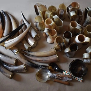 Taza para beber Artesanías Hogar Taza de búfalo Cuerno Shave Bowl Lathering up Shaving Jabón Taza Cuencos Hecho EN LA India - Product Image 3