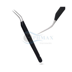 Pinzas de pestañas profesionales Acabado de color para pestañas clásicas y voluminosas Pinzas de extensión de pestañas recubiertas de color Premium - Product Image 1