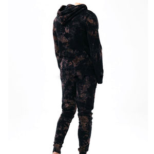 Heavyweight Plus Size Men Tracksuit Custom Logo Print Acid Wash Zip Up Hoodie And <b>Sweatpants</b> Set For Men tracksuit sweatsuit - Product Image 4