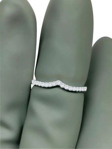 แหวนเพชรเรียงซ้อนที่มีลักษณะเฉพาะตัวของห้องปฏิบัติการทรงกลมที่สวยงามเครื่องประดับที่ออกแบบมาอย่างดีเยี่ยมของขวัญสำหรับการหมั้นที่น่าทึ่งสำหรับเธอ - Product Image 4