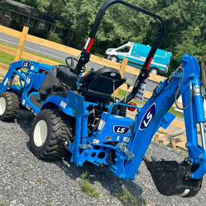 2025 <strong>Used</strong> LS Lawn <strong>Mower</strong> with Front End Loader Backhoe 48v/58v Cordless Fast Delivery to USA GERMANY POLAND NORWAY