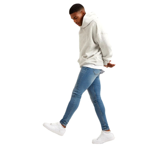 Sweat-shirts à capuche en molleton épais en coton, effet délavé, avec poches, thermiques, séchage rapide, coupe oversize, vierges - Product Image 5