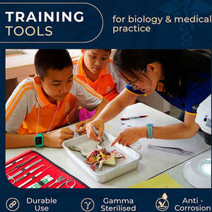 Kit y Set de Disección de Tejidos - El Lenguaje Básico de los Instrumentos Quirúrgicos Manuales de Acero Inoxidable para Estudiantes de Cirugía General por SurgiRight - Product Image 6