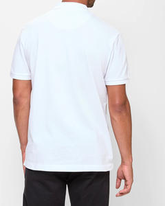 เสื้อโปโลแขนสั้นของผู้ชายเสื้อ100% ผ้าฝ้ายลายสีพื้นลำลองมีลายพิมพ์ดิจิตอล - Product Image 2