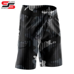 กางเกงเซิร์ฟสำหรับผู้ชายกางเกงขาสั้นชายหาดแบบซับลิเมชันผ้าโพลีเอสเตอร์100% ยืดได้4ทิศทางดีไซน์ตามสั่ง - Product Image 1